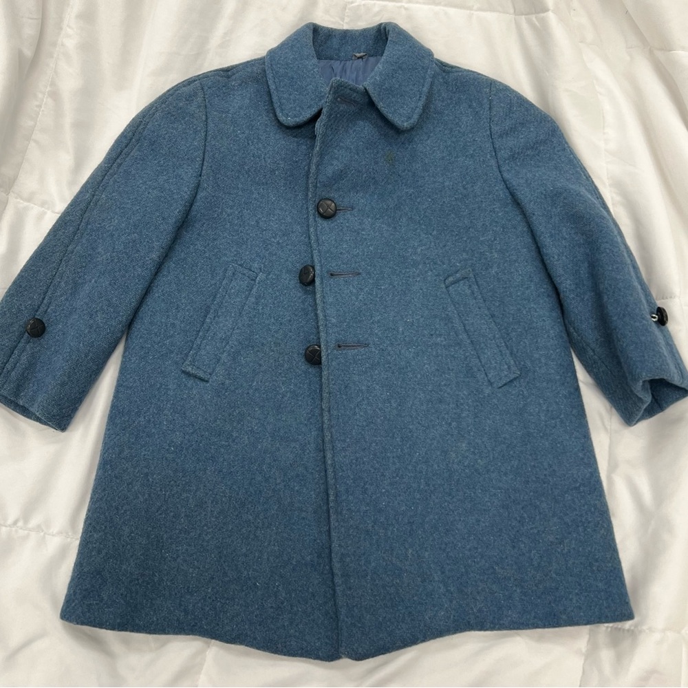 Vintage children’s blue wool suit